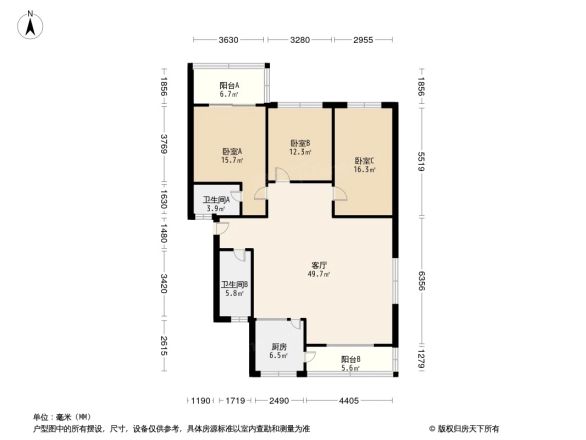 天海花园户型图