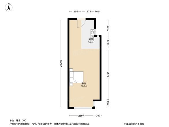 格林悦城公寓户型图