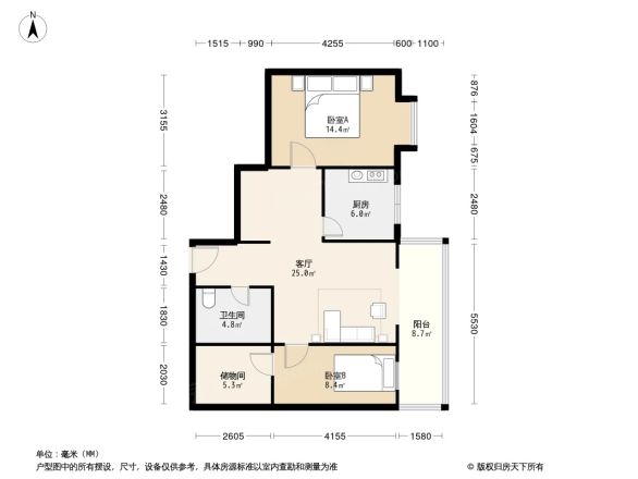 启明西苑户型图