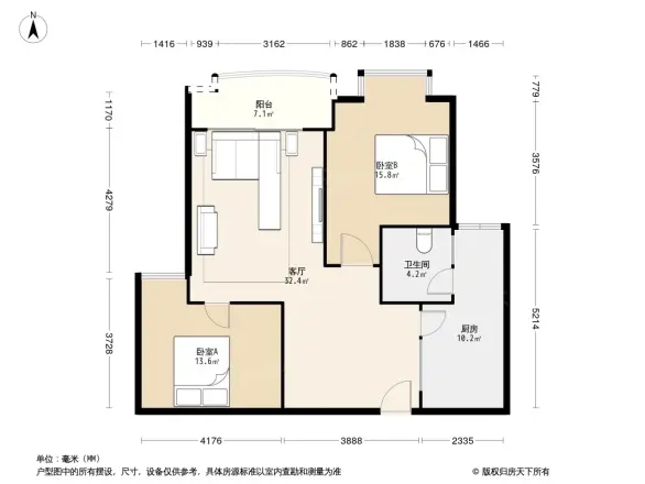 映江花园户型图