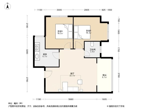 观澜云座户型图