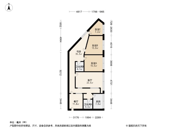 棠湖壹号户型图