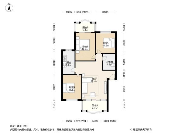 双楠谊苑二期B区户型图