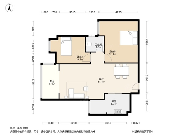 巴黎阳光(简阳)户型图