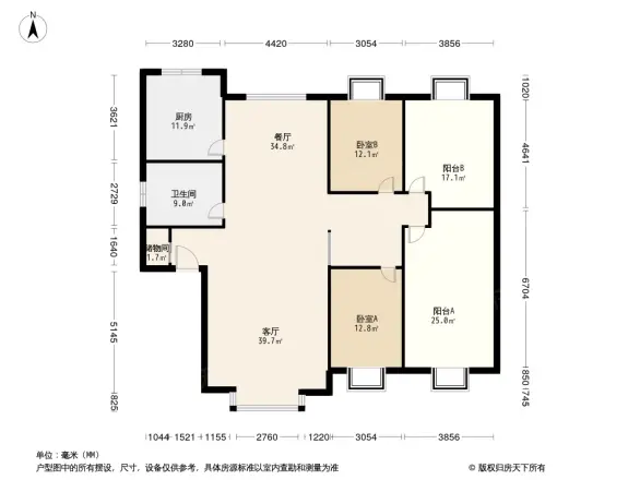 警苑小区户型图
