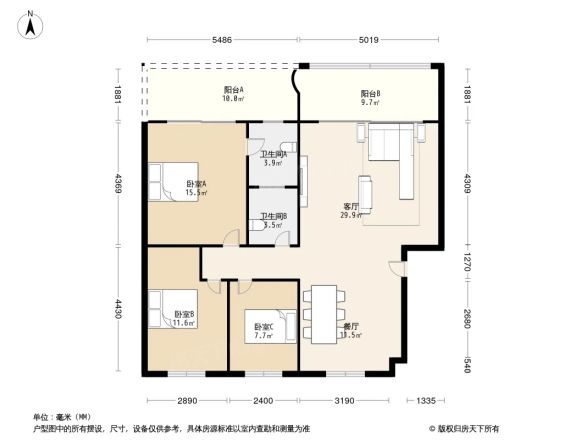 桥南街邮电宿舍户型图