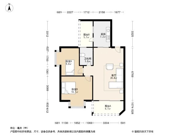 锦绣年华户型图