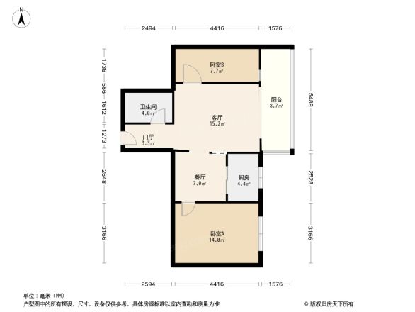 启明西苑户型图