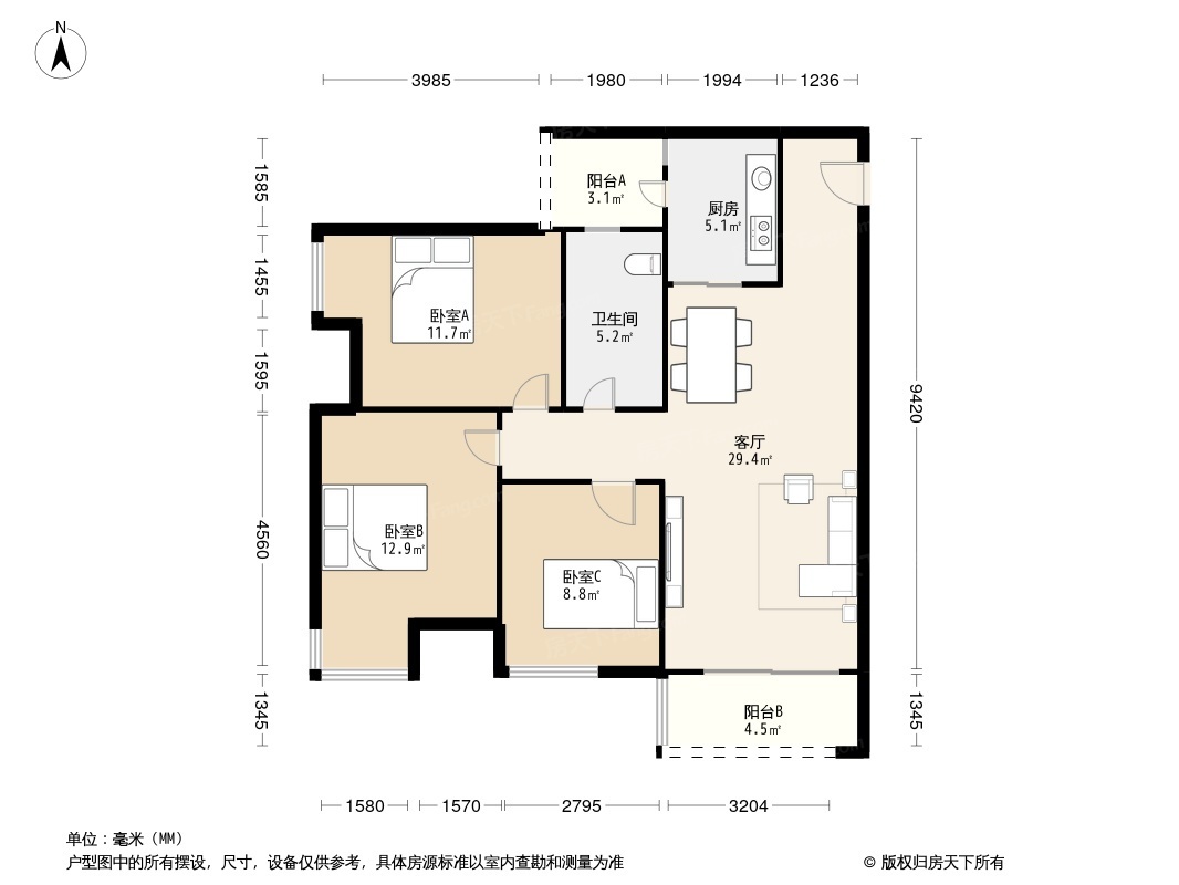 户型图1/2