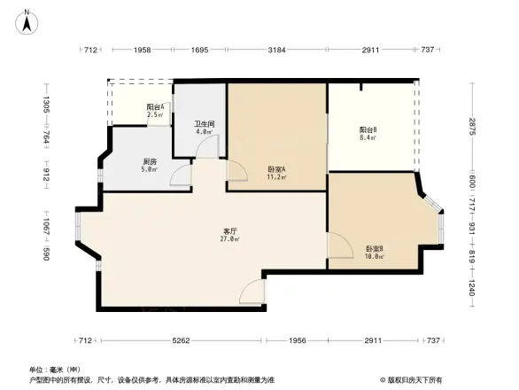 金色花园一期户型图