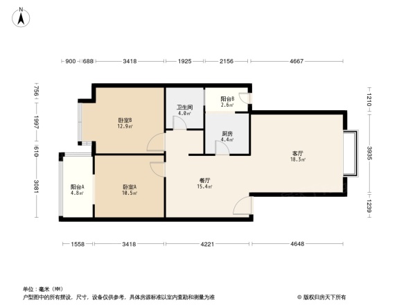 成华东方丽景户型图