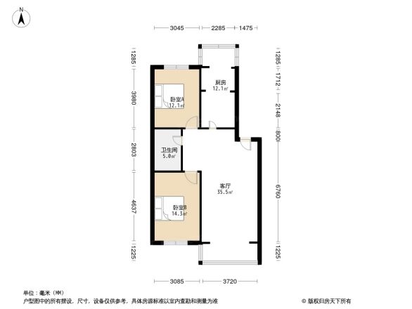 银山小区户型图
