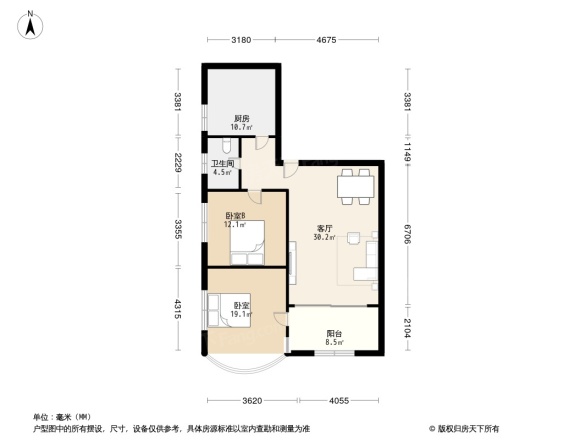 映江花园户型图
