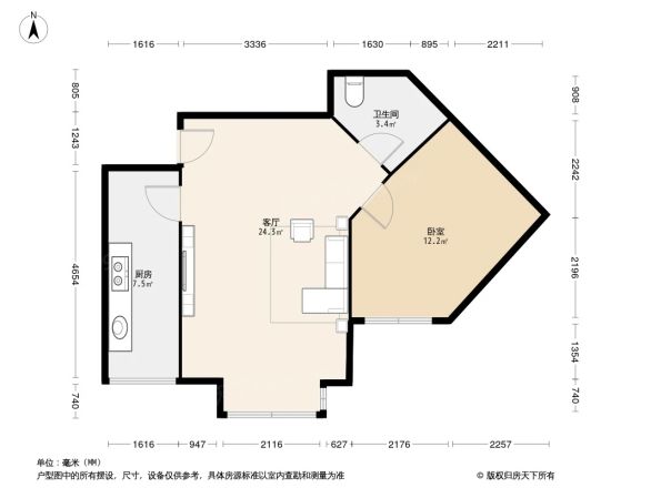 八里阳光户型图