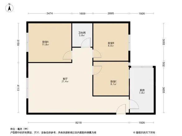 北方花园户型图