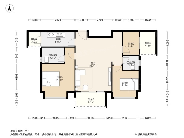 润扬金沙30°户型图