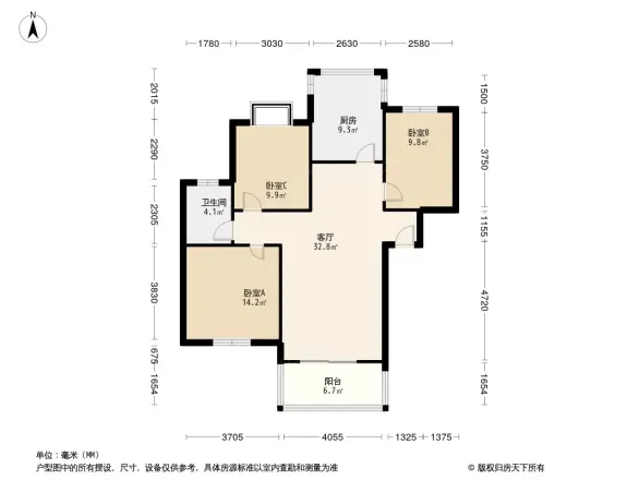 蓝山晓筑户型图