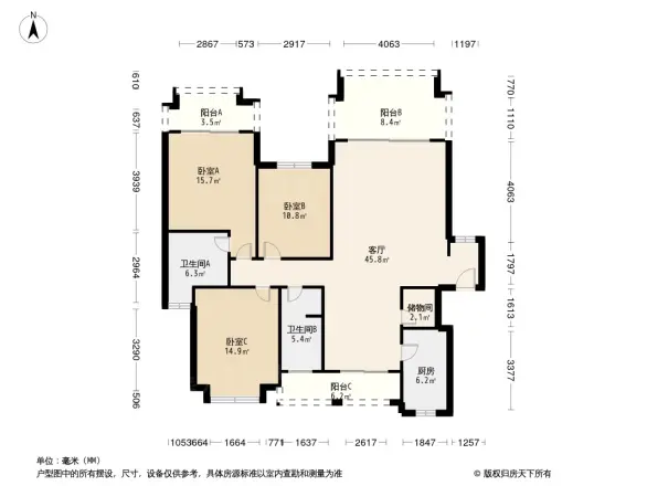鹭湖宫2区户型图