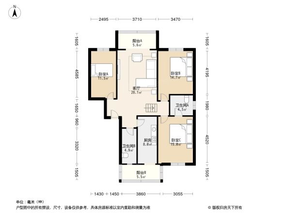 南河居户型图