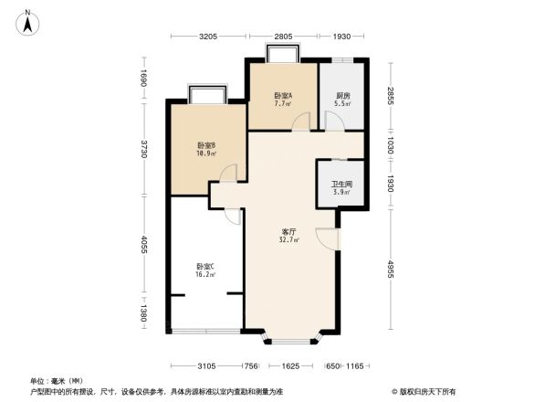 南铁新居户型图