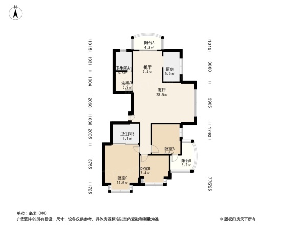天顺大厦户型图