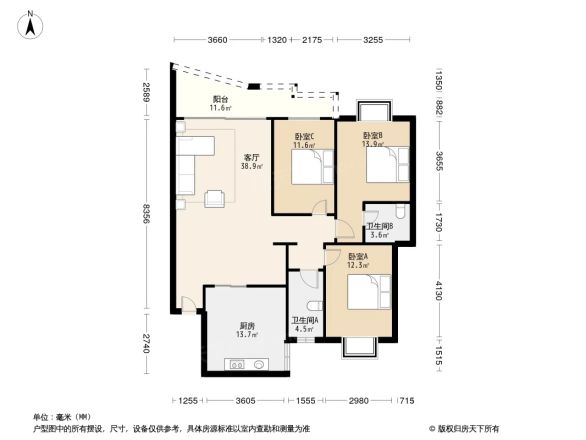 香榭里花园户型图