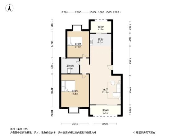 格林悦城公寓户型图