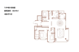 创宇·东望4室2厅1厨4卫建面248.00㎡