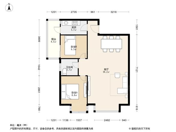 百佳庭院户型图