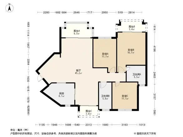 鹭湖宫2区户型图