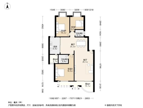 香榭里花园户型图