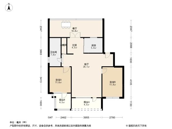万基虎滩园户型图