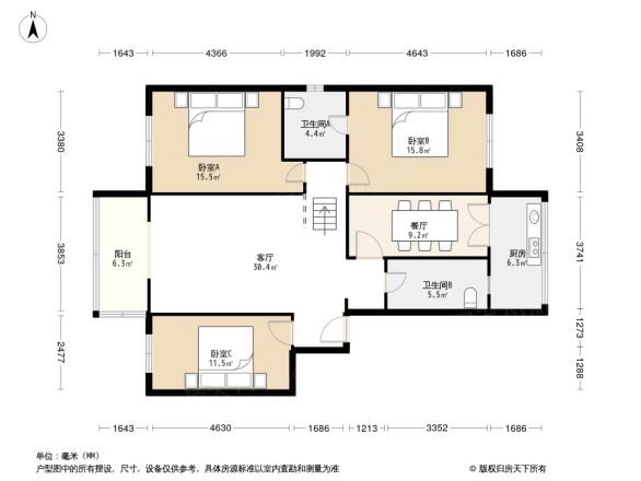 南河居户型图