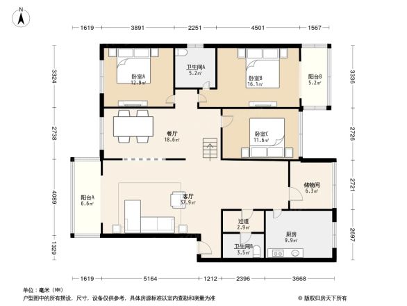 明苑公寓户型图