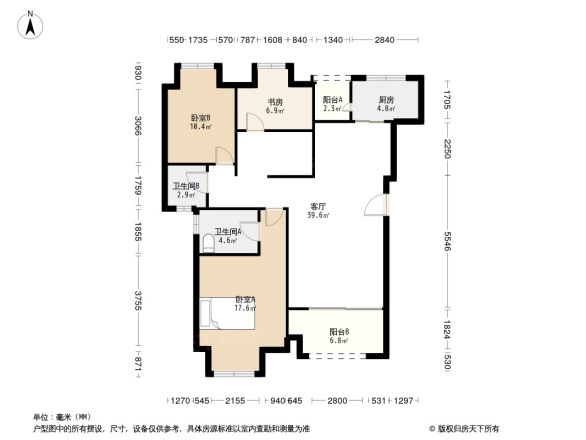 保利山庄海棠户型图