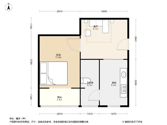 肖家河东一巷13号院户型图