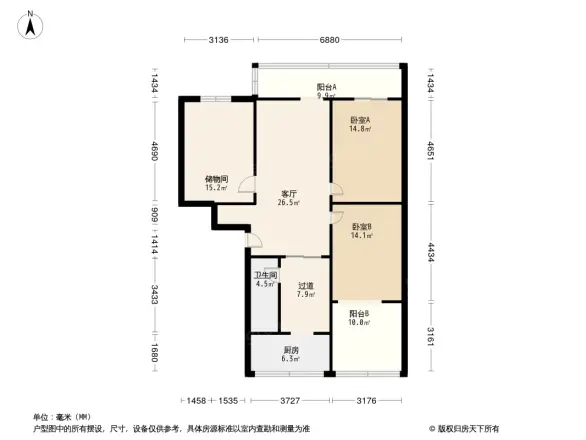 玉双路110号院户型图