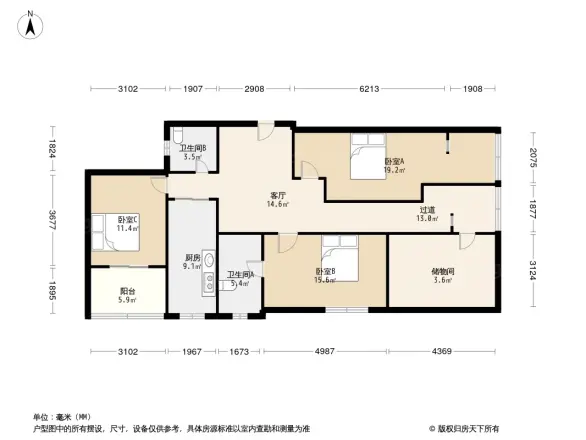 助邦公寓户型图