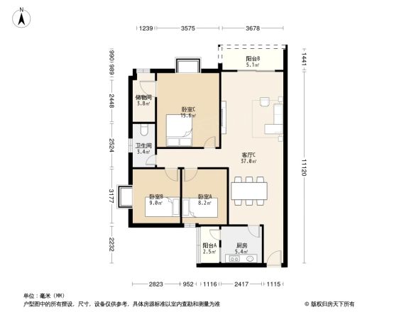 富丽家园富宜居户型图