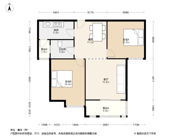 庐阳佳苑户型图