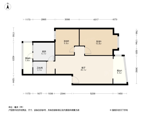 阳光地带商住楼户型图