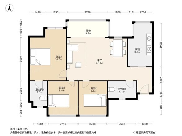 海伦春天别墅户型图