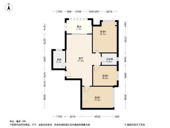 京龙嘉苑户型图