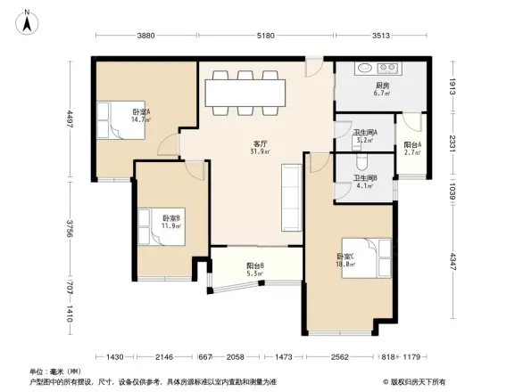 雅居乐藏龙御景户型图