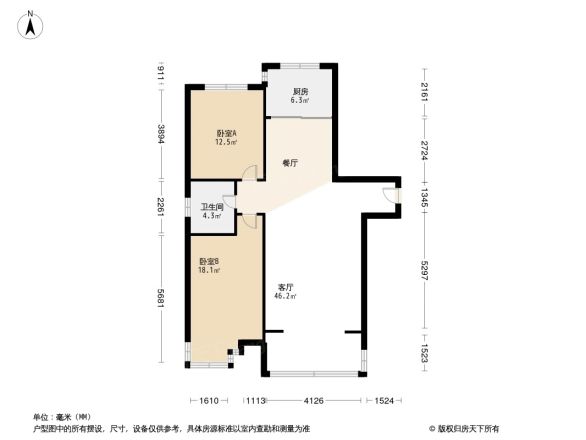万基虎滩园户型图