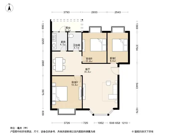 亲河名居C区户型图