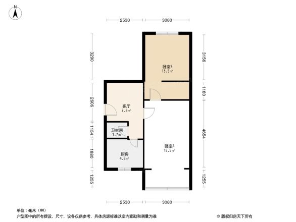 鼓楼北三街32号院户型图