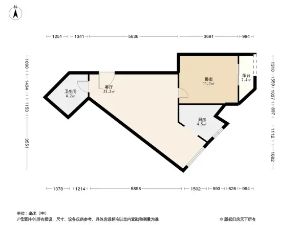 釜山国际城市公馆户型图