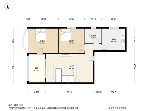 映江花园户型图