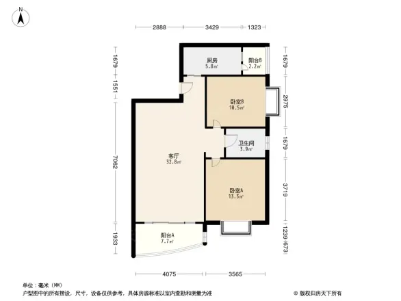 川航佳园户型图
